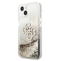 Guess Guess Liquid Glitter 4G Big Logo - ohišje za iPhone 13 mini (zlato)