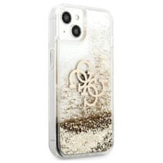 Guess Guess Liquid Glitter 4G Big Logo - ohišje za iPhone 13 mini (zlato)