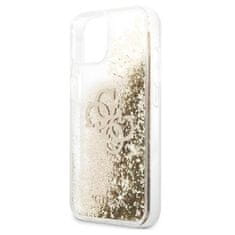 Guess Guess Liquid Glitter 4G Big Logo - ohišje za iPhone 13 mini (zlato)