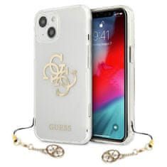 Guess Guess 4G Big Logo Charm Gold - ohišje za iPhone 13 mini (zlati okraski)