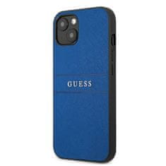 Guess Guess Saffiano Metal Logo Stripes - etui za iPhone 13 mini (modri)