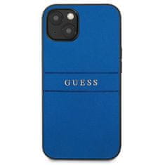 Guess Guess Saffiano Metal Logo Stripes - etui za iPhone 13 mini (modri)