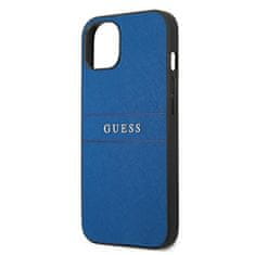 Guess Guess Saffiano Metal Logo Stripes - etui za iPhone 13 mini (modri)