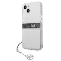 Guess Guess 4G Stripe Grey Charm - Ohišje za iPhone 13 mini (prozorno)