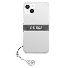 Guess Guess 4G Stripe Grey Charm - Ohišje za iPhone 13 mini (prozorno)