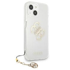 Guess Guess 4G Big Logo Charm Gold - ohišje za iPhone 13 mini (zlati okraski)