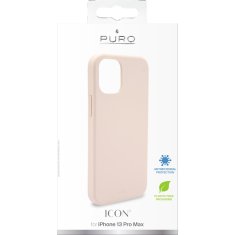 Puro PURO ICON Cover - Ohišje za iPhone 13 Pro Max s protimikrobno zaščito (peščeno roza)