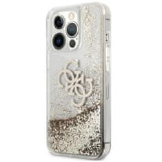 Guess Guess Liquid Glitter 4G Big Logo - Ohišje za iPhone 13 Pro Max (zlato)