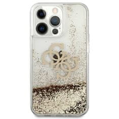 Guess Guess Liquid Glitter 4G Big Logo - Ohišje za iPhone 13 Pro Max (zlato)