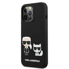 Karl Lagerfeld Karl Lagerfeld Slilicone Karl & Choupette - Ohišje za iPhone 13 Pro (črno)