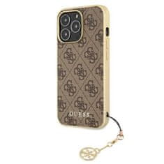 Guess Kolekcija Guess 4G Charms - Ohišje za iPhone 13 Pro (rjavo)