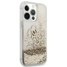 Guess Guess Liquid Glitter 4G Big Logo - Ohišje za iPhone 13 Pro Max (zlato)