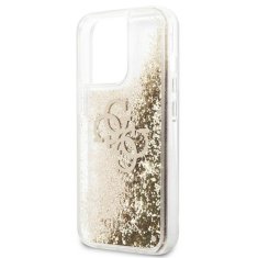 Guess Guess Liquid Glitter 4G Big Logo - Ohišje za iPhone 13 Pro Max (zlato)