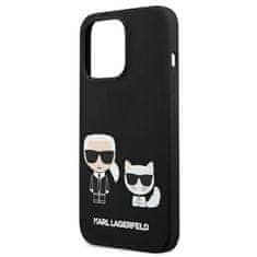 Karl Lagerfeld Karl Lagerfeld Slilicone Karl & Choupette - Ohišje za iPhone 13 Pro (črno)