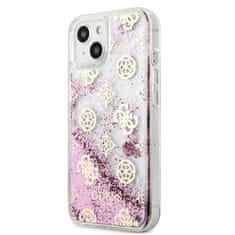 Guess Guess Peony Liquid Glitter - ohišje za iPhone 13 (roza)