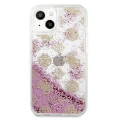 Guess Guess Peony Liquid Glitter - ohišje za iPhone 13 (roza)