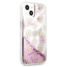 Guess Guess Peony Liquid Glitter - ohišje za iPhone 13 (roza)