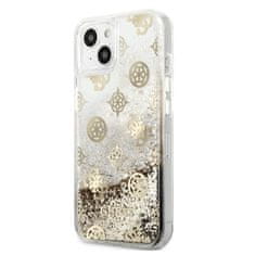 Guess Guess Peony Liquid Glitter - ohišje za iPhone 13 mini (zlato)