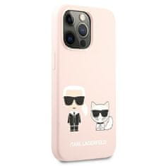 Karl Lagerfeld Karl Lagerfeld Slilicone Karl &amp; Choupette - Ohišje za iPhone 13 Pro (roza)