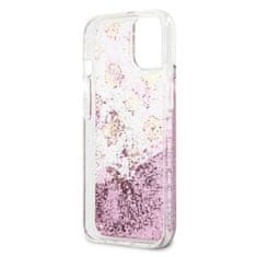 Guess Guess Peony Liquid Glitter - ohišje za iPhone 13 (roza)