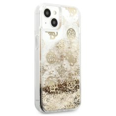 Guess Guess Peony Liquid Glitter - ohišje za iPhone 13 mini (zlato)