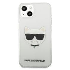 Karl Lagerfeld Karl Lagerfeld Choupette Head - Ohišje za iPhone 13 Mini (prozorno)