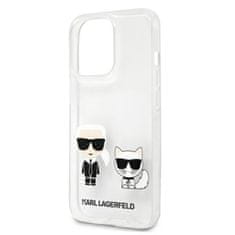 Karl Lagerfeld Karl Lagerfeld Ikonik &amp; Choupette - Ohišje za iPhone 13 Pro Max (prozorno)