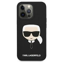 Karl Lagerfeld Karl Lagerfeld Silikonski ovitek Iconic Karl`s Head - iPhone 13 Mini Case (črn)