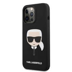 Karl Lagerfeld Karl Lagerfeld Silikonsko ohišje Iconic Karl`s Head - ohišje za iPhone 13 Pro Max (črno)