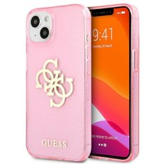 Guess Guess Glitter 4G Big Logo - etui za iPhone 13 mini (roza)