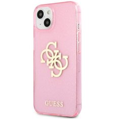 Guess Guess Glitter 4G Big Logo - etui za iPhone 13 mini (roza)