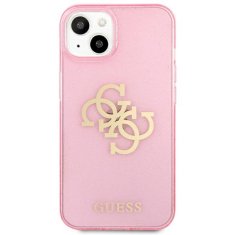 Guess Guess Glitter 4G Big Logo - etui za iPhone 13 mini (roza)