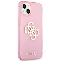 Guess Guess Glitter 4G Big Logo - etui za iPhone 13 mini (roza)