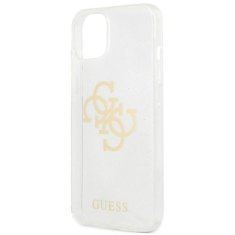 Guess Guess Glitter 4G Big Logo - etui za iPhone 13 mini (prozoren)