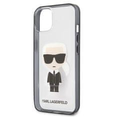 Karl Lagerfeld Karl Lagerfeld Ikonik Karl - etui za iPhone 13 (prozoren / črn okvir)