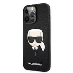 Karl Lagerfeld Karl Lagerfeld Saffiano Ikonik Karl`s Head - Ohišje za iPhone 13 Pro Max (črno)