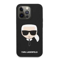 Karl Lagerfeld Karl Lagerfeld Silikonsko ohišje Iconic Karl`s Head - ohišje za iPhone 13 Pro Max (črno)