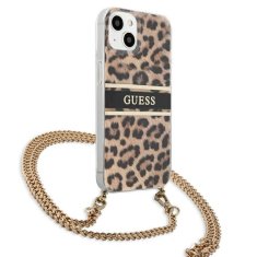 Guess Guess Leopard Gold Stripe Crossbody - Ohišje za iPhone 13 Mini