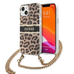 Guess Guess Leopard Gold Stripe Crossbody - Ohišje za iPhone 13 Mini