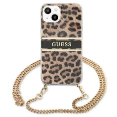 Guess Guess Leopard Gold Stripe Crossbody - Ohišje za iPhone 13 Mini