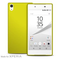 Puro PURO Ultra Slim "0.3" Cover MFX - Komplet ohišja + folija za zaslon za Sony Xperia Z5 (limetno zelena)