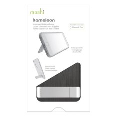 Moshi Moshi iGlaze Chameleon - Ohišje s stojalom za iPhone 6s Plus / iPhone 6 Plus (jekleno črno)