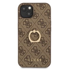 Guess Ohišje z obročkom Guess 4G - Ohišje za iPhone 13 mini (rjavo)