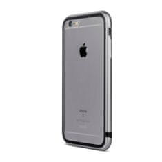 Moshi Moshi iGlaze Luxe - Ohišje z aluminijastim okvirjem iPhone 6s Plus / iPhone 6 Plus (Titanium Grey)