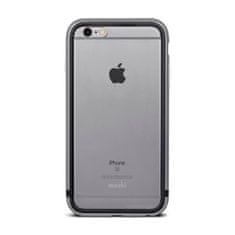 Moshi Moshi iGlaze Luxe - Ohišje z aluminijastim okvirjem iPhone 6s Plus / iPhone 6 Plus (Titanium Grey)