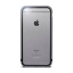 Moshi Moshi iGlaze Luxe - Ohišje z aluminijastim okvirjem iPhone 6s Plus / iPhone 6 Plus (Titanium Grey)