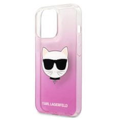 Karl Lagerfeld Karl Lagerfeld Choupette Head - Ohišje za iPhone 13 Pro (roza)