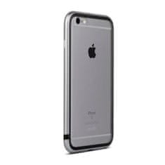 Moshi Moshi iGlaze Luxe - Ohišje z aluminijastim okvirjem iPhone 6s Plus / iPhone 6 Plus (Titanium Grey)