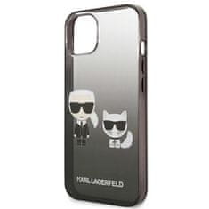 Karl Lagerfeld Karl Lagerfeld Gradient Ikonik Karl &amp; Choupette - etui za iPhone 13 mini (črn)