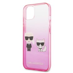 Karl Lagerfeld Karl Lagerfeld Gradient Ikonik Karl &amp; Choupette - etui za iPhone 13 mini (roza)